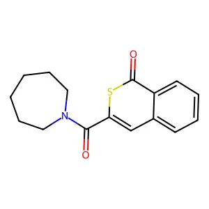 3-(Azepane-1-carbonyl)isothiochromen-1-one structure