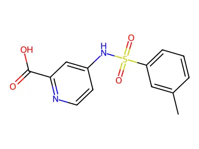 4-[(3-methylphenyl)sulfonylamino]pyridine-2-carboxylic Acid structure