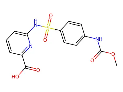6-[[4-(methoxycarbonylamino)phenyl]sulfonylamino]pyridine-2-carboxylic Acid structure