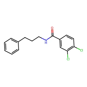 3,4-dichloro-N-(3-phenylpropyl)benzamide structure