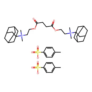 Tricyclo(3.3.1.1(3,7))decan-1-aminium, N,N'-bis((1,4-dioxo-1,4-butanediyl)bis(oxy-2,1-ethanediyl))bis(N,N-dimethyl-, salt with 4-methylbenzenesulfonic acid, (1:2) structure