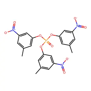 Phenol, 3-methyl-5-nitro-, 1,1',1''-phosphate structure