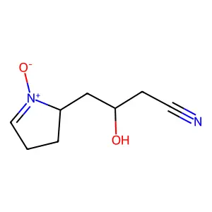 3-Hydroxy-4-(1-oxo-3,4-dihydro-2H-1lambda~5~-pyrrol-2-yl)butanenitrile structure