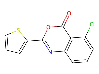 5-Chloro-2-thiophen-2-yl-3,1-benzoxazin-4-one structure