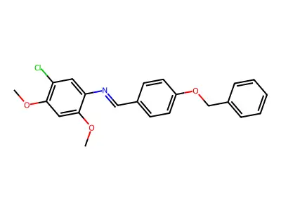 N-(4-Benzyloxybenzylidene)-5-chloro-2,4-dimethoxyaniline structure