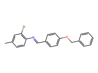 N-(4-Benzyloxybenzylidene)-2-bromo-4-methylaniline structure
