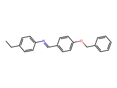 N-(4-Benzyloxybenzylidene)-4-ethylaniline structure