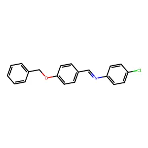 N-{(E)-[4-(benzyloxy)phenyl]methylidene}-4-chloroaniline structure