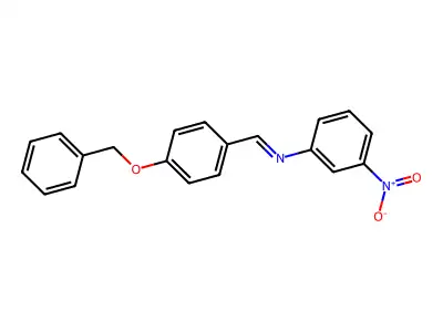 N-(4-Benzyloxybenzylidene)-3-nitroaniline structure