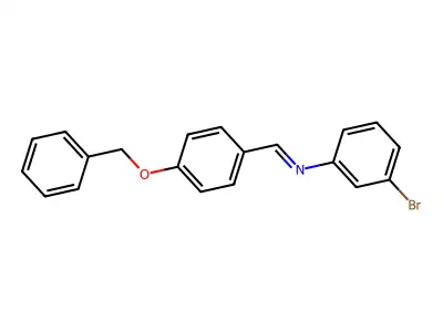 N-(4-Benzyloxybenzylidene)-3-bromoaniline structure