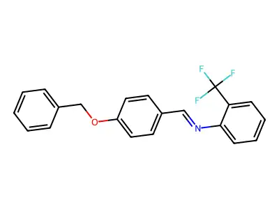 N-(4-Benzyloxybenzylidene)-2-trifluoromethylaniline structure