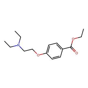 Ethyl-4-(diethylaminoethyloxy)benzoate structure