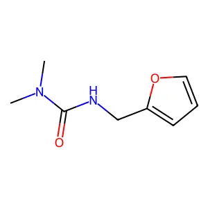 Urea, 1,1-dimethyl-3-furfuryl- structure