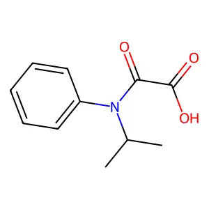 2-((1-Methylethyl)phenylamino)-2-oxoacetic acid structure