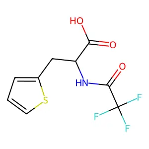 3-Thiophen-2-yl-2-[(2,2,2-trifluoroacetyl)amino]propanoic acid structure