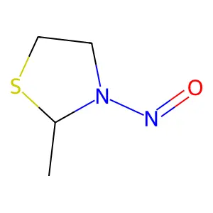 2-Methyl-N-nitrosothiazolidine structure