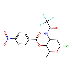 [6-Chloro-2-methyl-4-[(2,2,2-trifluoroacetyl)amino]oxan-3-yl] 4-nitrobenzoate structure
