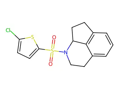 1-(5-Chlorothiophene-2-sulfonyl)-1,2,3,7,8,8a-hexahydrocyclopenta[ij]isoquinoline structure