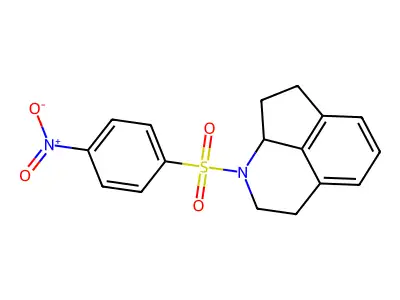 1-(4-Nitrobenzene-1-sulfonyl)-1,2,3,7,8,8a-hexahydrocyclopenta[ij]isoquinoline structure