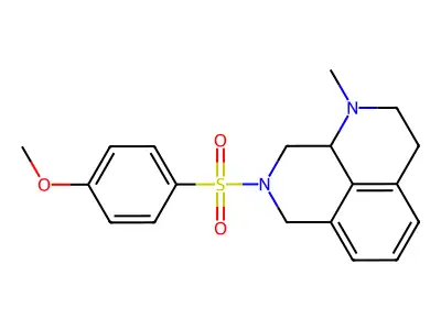 8-(4-Methoxybenzene-1-sulfonyl)-1-methyl-2,3,7,8,9,9a-hexahydro-1H-benzo[de][1,7]naphthyridine structure