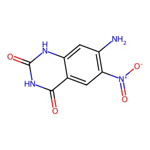 7-Amino-6-nitroquinazoline-2,4(1H,3H)-dione structure