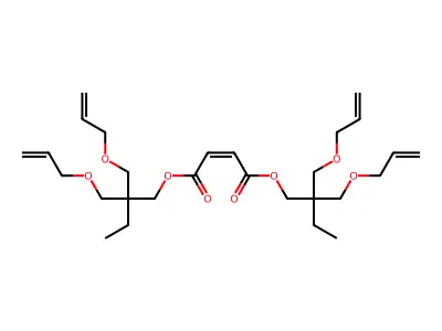Bis[2,2-bis(prop-2-enoxymethyl)butyl] but-2-enedioate structure