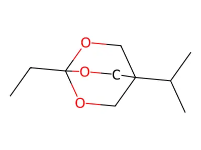 2,6,7-Trioxabicyclo(2.2.2)octane, 1-ethyl-4-(1-methylethyl)- structure