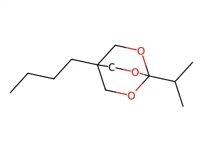 2,6,7-Trioxabicyclo(2.2.2)octane, 4-butyl-1-(1-methylethyl)- structure