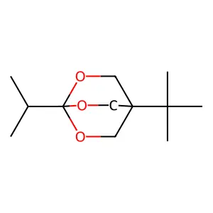 2,6,7-Trioxabicyclo(2.2.2)octane, 4-(1,1-dimethylethyl)-1-(1-methylethyl)- structure