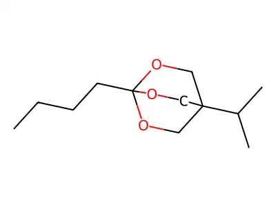 2,6,7-Trioxabicyclo(2.2.2)octane, 1-butyl-4-isopropyl- structure