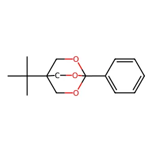 4-(1,1-Dimethylethyl)-1-phenyl-2,6,7-trioxabicyclo(2.2.2)octane structure
