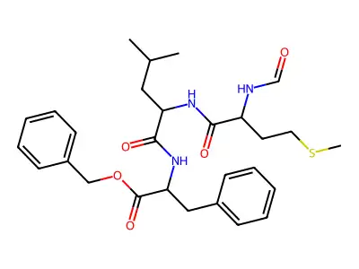 N-Formyl-Met-Leu-Phe benzyl ester structure