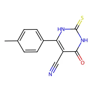 6-(4-Methylphenyl)-4-oxo-2-thioxo-1,2,3,4-tetrahydropyrimidine-5-carbonitrile structure