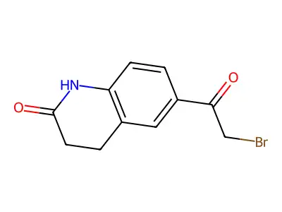6-(Bromoacetyl)-3,4-dihydroquinolin-2(1H)-one structure