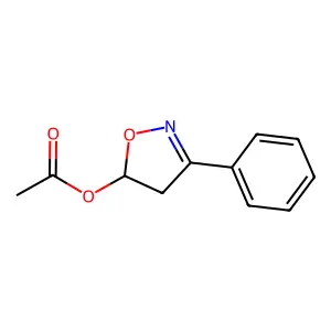 3-Phenyl-5-acetoxy-2-isoxazoline structure