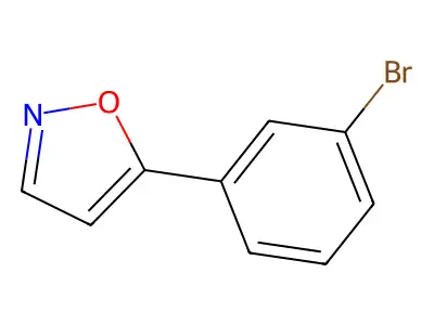 5-(3-Bromophenyl)isoxazole structure