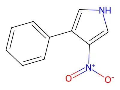 3-nitro-4-phenyl-1H-pyrrole structure