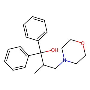 Beta-Methyl-Alpha,Alpha-diphenyl-4-morpholinepropanol structure