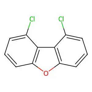 1,9-Dichlorodibenzofuran structure