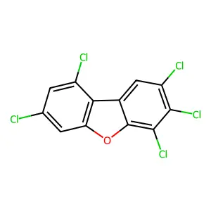 1,3,6,7,8-Pentachlorodibenzofuran structure