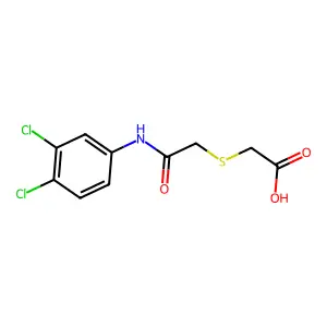 2-{[2-(3,4-Dichloroanilino)-2-oxoethyl]-sulfanyl}acetic acid structure