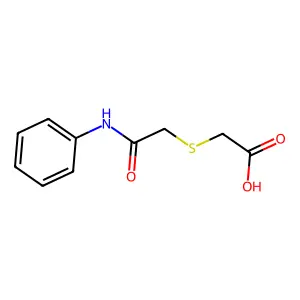 2-(2-Anilino-2-oxoethyl)sulfanylacetate structure