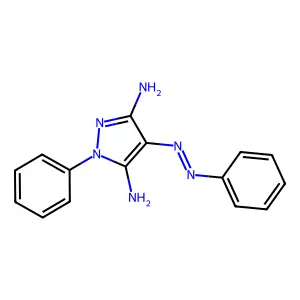 5-Imino-1-phenyl-4-(phenylhydrazinylidene)-3-pyrazolamine structure