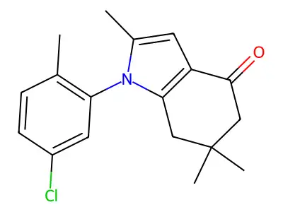 1-(5-Chloro-2-methylphenyl)-2,6,6-trimethyl-5,7-dihydroindol-4-one structure