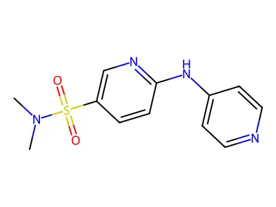 N,N-Dimethyl-6-[(pyridin-4-yl)amino]pyridine-3-sulfonamide structure