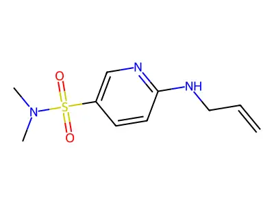 N,N-dimethyl-6-(prop-2-enylamino)pyridine-3-sulfonamide structure