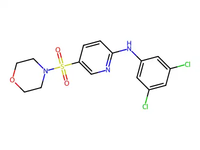 N-(3,5-Dichlorophenyl)-5-(morpholine-4-sulfonyl)pyridin-2-amine structure