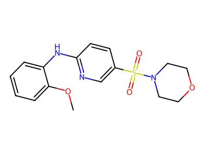 N-(2-Methoxyphenyl)-5-(morpholine-4-sulfonyl)pyridin-2-amine structure