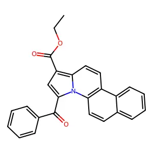 Ethyl 3-benzoylbenzo[f]pyrrolo[1,2-a]quinoline-1-carboxylate structure