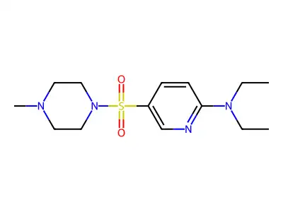 N,N-Diethyl-5-(4-methylpiperazine-1-sulfonyl)pyridin-2-amine structure